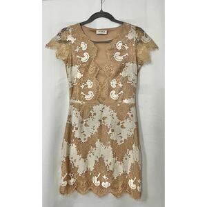 STORIA lace, mini, sheer mesh, cocktail dress S